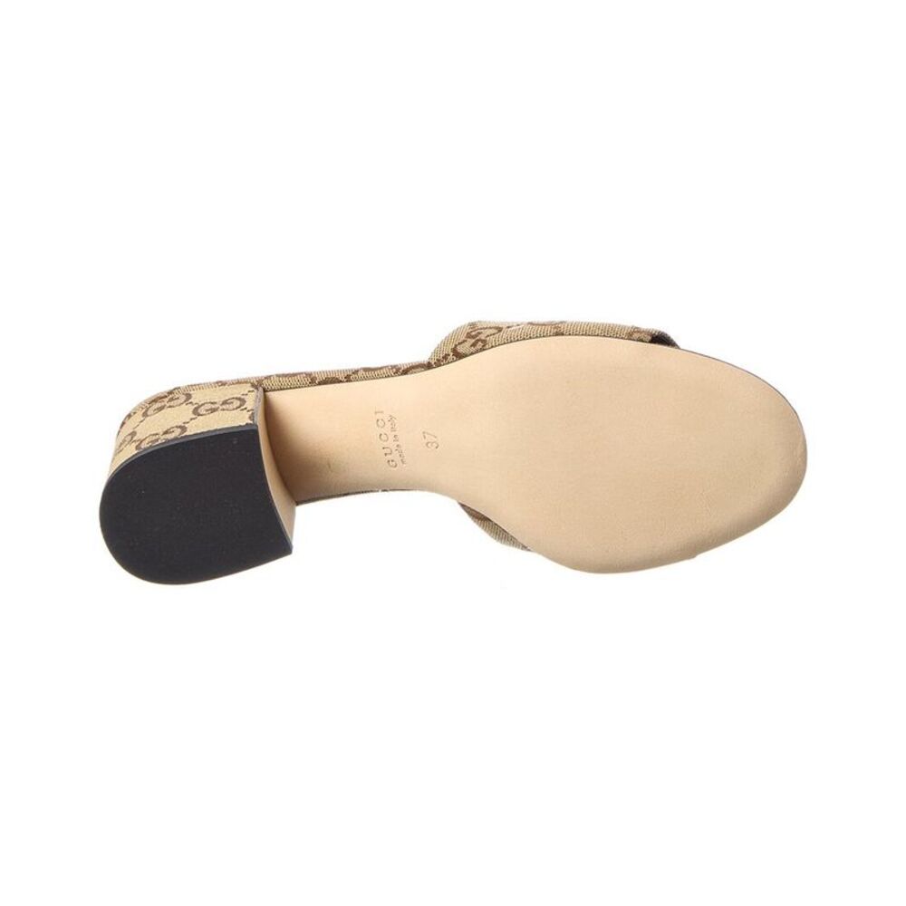 Gucci Horsebit Gg Canvas Sandal, Brown - Picture 4 of 5